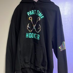part time hooker -fishing hoody